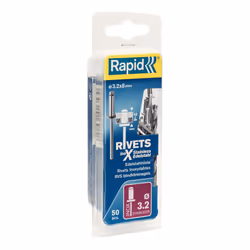 Rapid 5000393, Acciaio inox, Acciaio, Acciaio inox, RP40, RP100, 3,2 mm, 8 mm, 35 mm