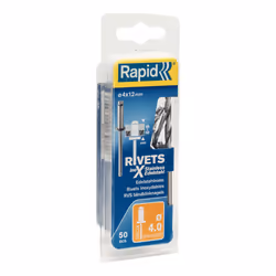 Rapid 5000394, Acciaio inox, Acciaio, Acciaio inox, RP40, RP100, 4 mm, 12 mm, 35 mm