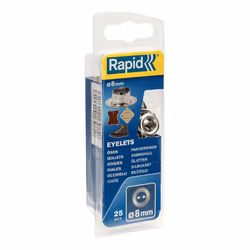 Rapid 5000411, Occhiello, Acciaio inox, Argento, Argento, 8 mm, 35 mm