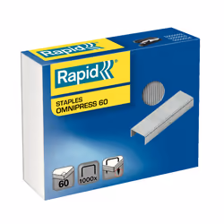 Rapid Omnipress 60, Pacchetto di punti, 8,5 mm, Fissante, 1000 punti, Metallo, Metallico