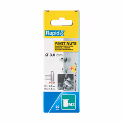 Rapid 5000670 dado Dado a rivetto M3 20 pz - Vista aggiuntiva 2