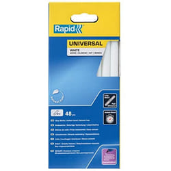 Rapid - Stick di colla da 12 mm bianco universale - Ø12 x 190 mm, 48 pezzi, 880 g, confezionati in scatola