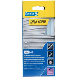 Rapid - Stick di colla da 12 mm pvc e cavo - Ø12 x 190 mm, 48 pezzi, 880 g, confezionati in scatola