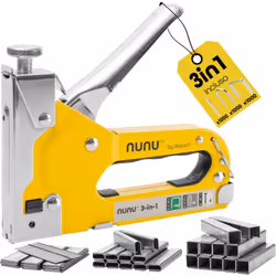 La pistola sparapunti NUNU 3 in 1 Heavy Duty è progettata per usare punti Rapid n. 140 (6-14 mm), punti Rapid n. 28 per cavi ...