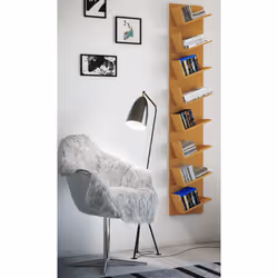 VCM Morgenthaler Lansi Maxi Ripiano per scala A muro MDF Faggio - Vista aggiuntiva 2