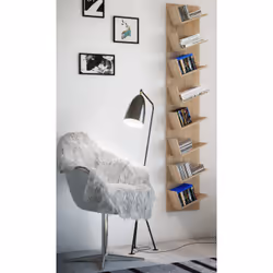VCM Morgenthaler Lansi Maxi Ripiano per scala A muro MDF Quercia - Vista aggiuntiva 2