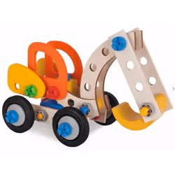 Eichhorn Constructor, Excavator, 4 anno/i, Faggio, Plastica, Legno, Multicolore