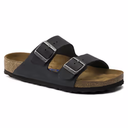 Sandalo unisex Birkenstock Arizona con tomaia in pelle nubuck e suola confortevole.