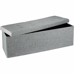 Nel capiente contenitore del pouf c’è posto per cuscini, riviste, giocattoli e tanto altro. Il pouf a cubo si piega e si cons ...