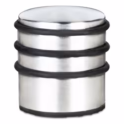 Relaxdays 4052025100803, Nero, Acciaio inox, Caldaie, Gomma, Acciaio inox, Fissato sul pavimento, 1 pz, 68 mm, 68 mm