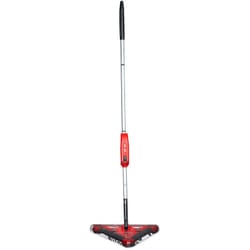 Relaxdays - Scopa Elettrica, Senza Sacchetto, con Spazzole Rotanti 230V-240V, Ricaricabile, 115x34x34 cm, Rosso