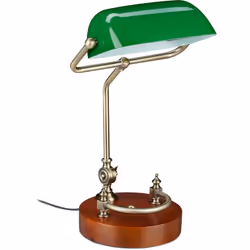 Crea una nuova atmosfera sulla scrivania grazie a questa lampada modello JONES dal fascino vintage discreto e nel contempo el ...