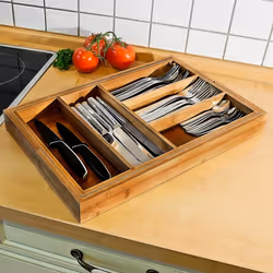 Relaxdays 10016742 organizzatore di utensili da cucina e scolapiatti Vassoio Cassetto del mobile - Vista aggiuntiva 5