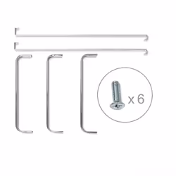 Relaxdays 10019259 Porta asciugamano Montabile a parete Acciaio inox - Vista aggiuntiva 4