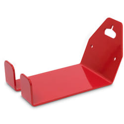 Relaxdays - Portabici da Muro, Rastrelliera Bicicletta, a Parete Porta Bici, Gancio per Pedali, l x p: 10 x 14,5 cm, Rosso