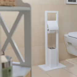 Relaxdays 10020929 scopino e porta scopino WC Scopino da bagno e supporto