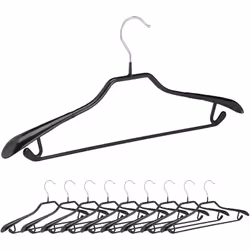Queste grucce sono perfettamente adatte ad appendere giacche e pantaloni da completo poiché dispongono di un’asta aggiuntiva  ...