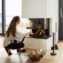 Relaxdays 4052025222987 carrello e supporto per legna