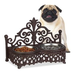 Relaxdays 4052025229641 ciotola per cani e gatti Cane Sistema con alimentatore e abbeveratoio per animali domestici