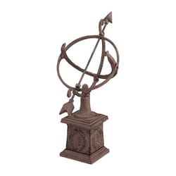 Relaxdays 10022970 statua da giardino Ghisa Nero, Marrone 1 pz