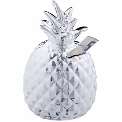 Con questo grazioso salvadanaio a forma di ananas mettere da parte i risparmi diventerà un divertimento. Il popolare frutto e ...