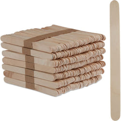Relaxdays - Bastoncini di Legno, Set da 500x, Legnetti dei Ghiaccioli per diy, Bricolage, Dolci, HxL 11,5 x 1 cm, naturale