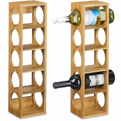 Questa cantinetta portavino in bambù è compatta ed elegante allo stesso modo. Può contenere fino a 10 bottiglie dei vostri vi ...