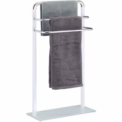 Se desideri arredare il tuo bagno con stile non puoi rinunciare a questo elegante e pratico portasciugamani. Dotato di 3 brac ...