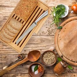 Relaxdays 4052025246129 tagliere da cucina Rettangolare Bamboo Naturale - Vista aggiuntiva 4