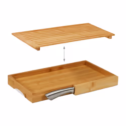Relaxdays 4052025246129 tagliere da cucina Rettangolare Bamboo Naturale - Vista aggiuntiva 5