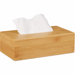 Il portasalviette decorativo in pregiato bambù si addice a ogni bagno e nasconde nel salotto i fazzoletti con un design del t ...