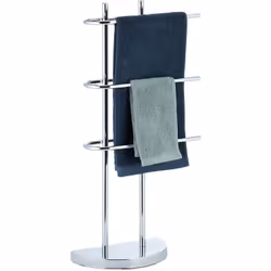 Se desideri arredare il tuo bagno con stile non puoi rinunciare a questo elegante e pratico portasciugamani. Dotato di 3 brac ...