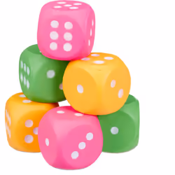 Imparare a contare non è mai stato così facile! Con i dadi giganti colorati in gommapiuma potrai insegnare a contare al tuo p ...