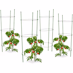 Con questo set di gabbie per pomodori potrete finalmente godere di deliziosi pomodori biologici del vostro orto, senza aver b ...