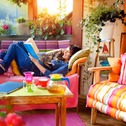 Relaxdays Gartenzwerg "Welcome" Statua da giardino a forma di gnomo Pietra Multicolore 1 pz - Vista aggiuntiva 4