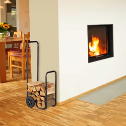 Relaxdays 10026090 carrello e supporto per legna - Vista aggiuntiva 5