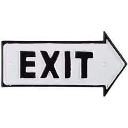 Se ami lo stile vintage, la targhetta con la scritta “Exit” è la decorazione ideale per la tua camera! La lavorazione in ghis ...