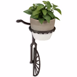 Con questo portavasi in ghisa a forma di ruota di bicicletta darete particolare risalto alle vostre piante. Il design rustico ...
