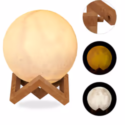 Create un’illuminazione al chiaro di luna nella vostra casa con questa lampada decorativa . La sfera a LED è realizzata con u ...