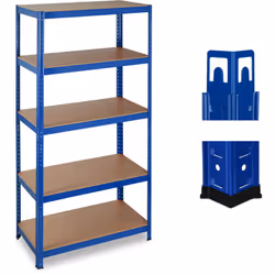 Lo scaffale offre molto spazio per mettere in ordine ed è ideale per sopportare anche grandi pesi, sia in cantina, in officin ...