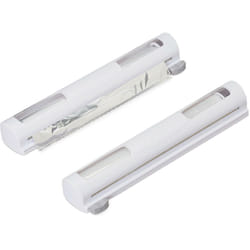 Relaxdays - Taglierina da Cucina, Set da 2, Pellicole di Plastica & Alluminio, Trasparente, Taglio Netto, 5x37x8, Bianco