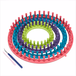 Per ricamare velocemente calze o cappelli, questo pratico set sarà un vero e proprio aiuto! I telai colorati di varie misure ...