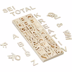 Queste simpatiche letterine in legno sono perfette non solo per lavoretti creativi & bricolage ma anche come supporto per imp ...