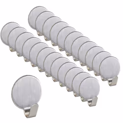 Crea ulteriore spazio utile anche negli appartamenti più piccoli con questo pratico set da 24 ganci autoadesivi. Gli appendin ...