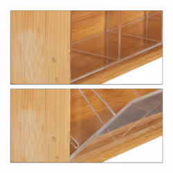 Relaxdays 4052025288464 scatola per tè Bamboo, Plastica - Vista aggiuntiva 4