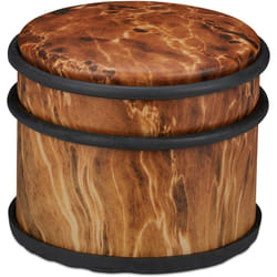 Relaxdays - Fermaporta, Blocca Porta Pesante e Finestre, Acciaio e Gomma, Accessorio per la Casa, ∅ 9,5 cm, Marrone Scuro