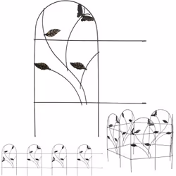 Un’aiuola di fiori ben curata è già di per sé altamente decorativa. Con questa recinzione da giardino dal design retrò potret ...