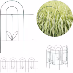 Un’aiuola di fiori ben curata è già di per sé altamente decorativa. Con questa recinzione da giardino dal design retrò potret ...