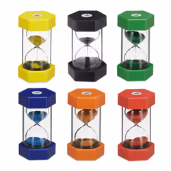 Grazie a questo vivace set di clessidre XXL, i vostri bambini potranno imparare e comprendere meglio come funziona lo scorrer ...