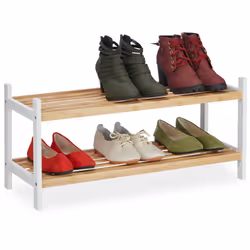 Tienifinalmente in ordine le tue scarpe e dai un tocco di classe al tuoappartamento! La scarpiera in bambù a due ripiani è un ...